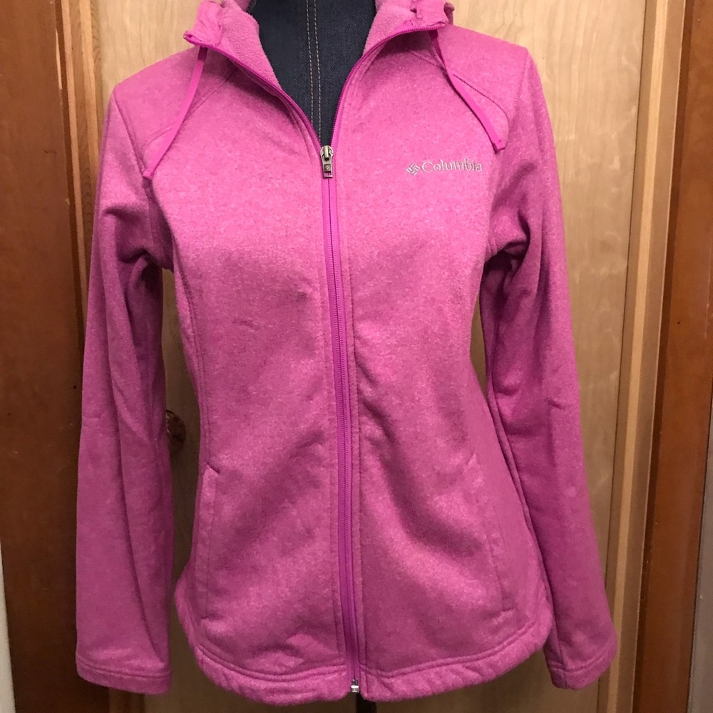 Pink Columbia fleece hoodie